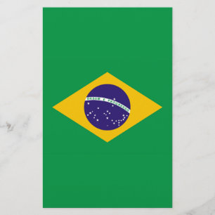 Flag of Brazil Bandeira do Brasil Stationery
