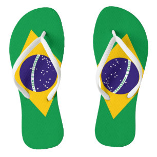 Flag of Brazil Bandeira do Brasil Thongs