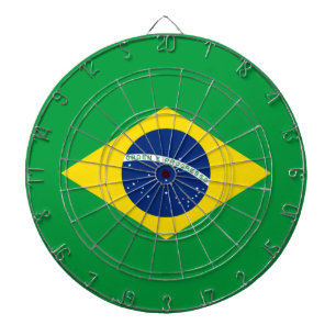 Flag of Brazil Dartboard