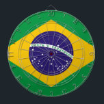Flag of Brazil Dartboard<br><div class="desc">cool flag of Brazil design</div>