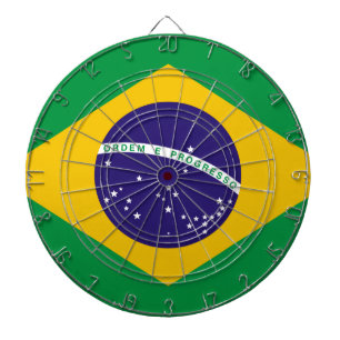 Flag of Brazil Dartboard