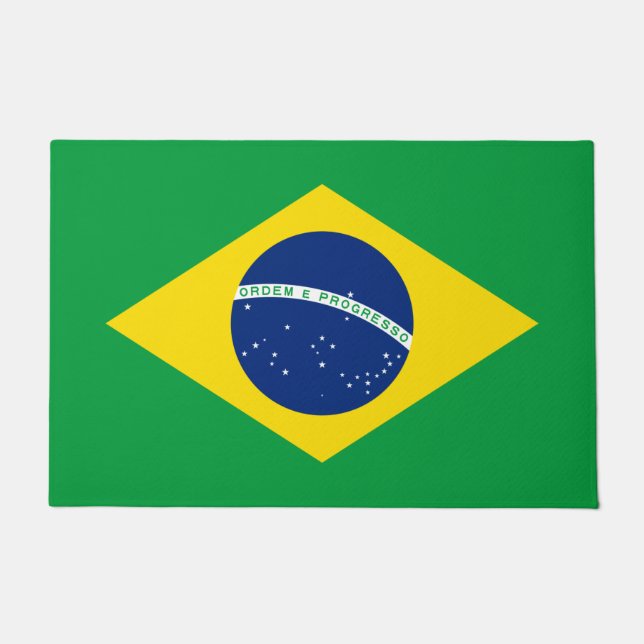 Flag of Brazil Doormat (Front)