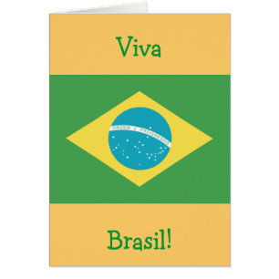 Flag of Brazil Greeting/Note Card