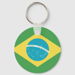 Flag of Brazil Key Ring