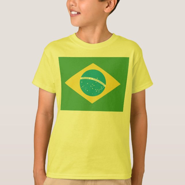 Flag of Brazil Kid's Shirt (Front)