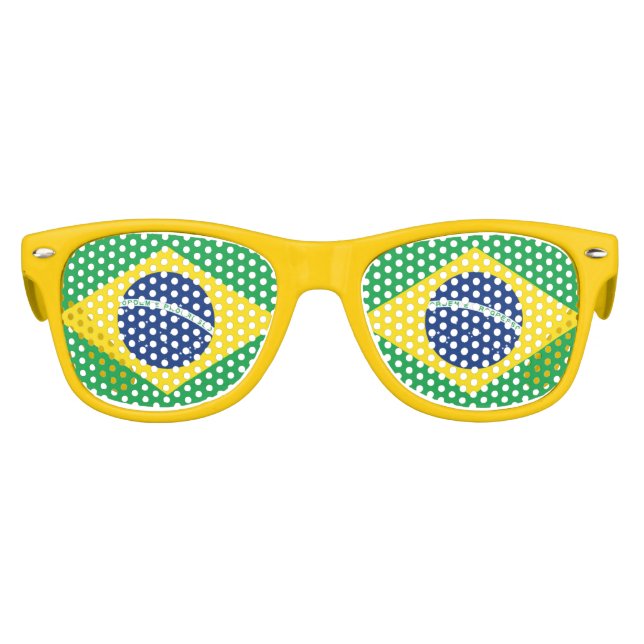Flag of Brazil Kids Sunglasses (Front)