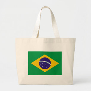 Flag of Brazil Large Tote Bag