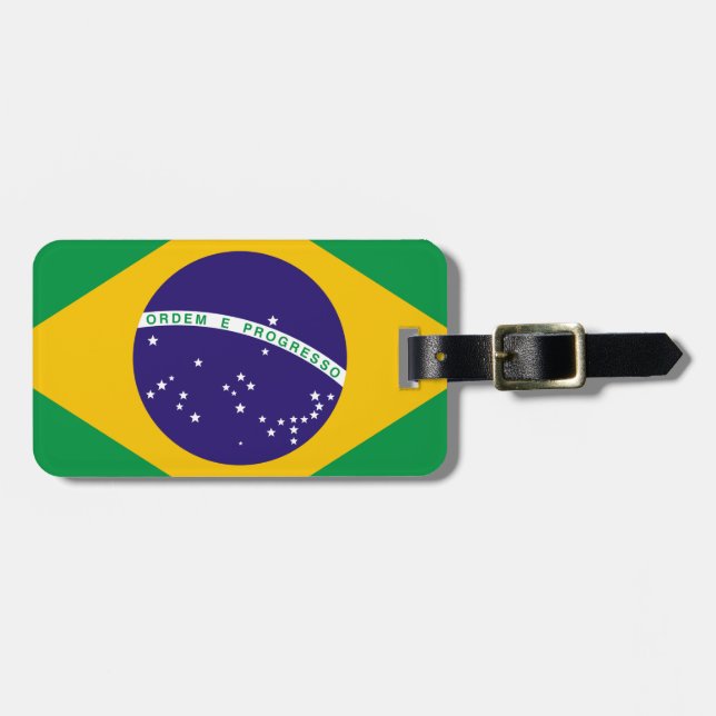 Flag of Brazil Luggage Tag (Front Horizontal)