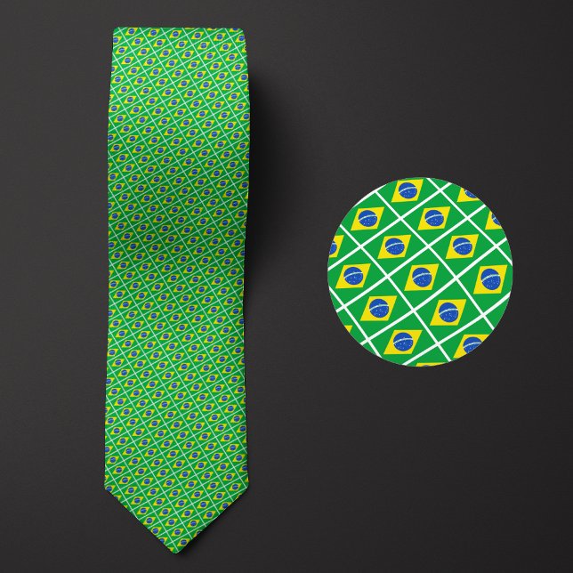 Flag of Brazil Pattern Tie (Creator Uploaded)