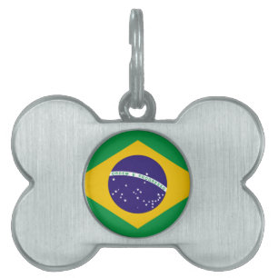 Flag of Brazil Pet ID Tag