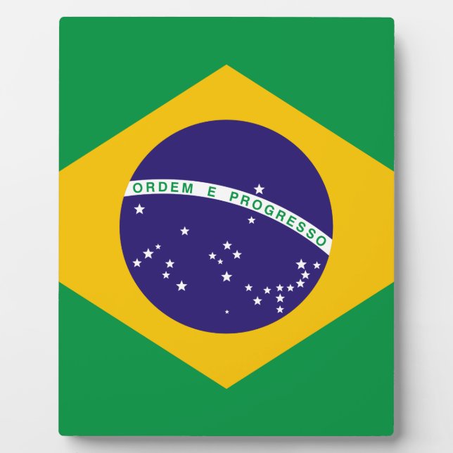 Flag of Brazil Plaque (Front)