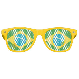 Flag of Brazil Retro Sunglasses