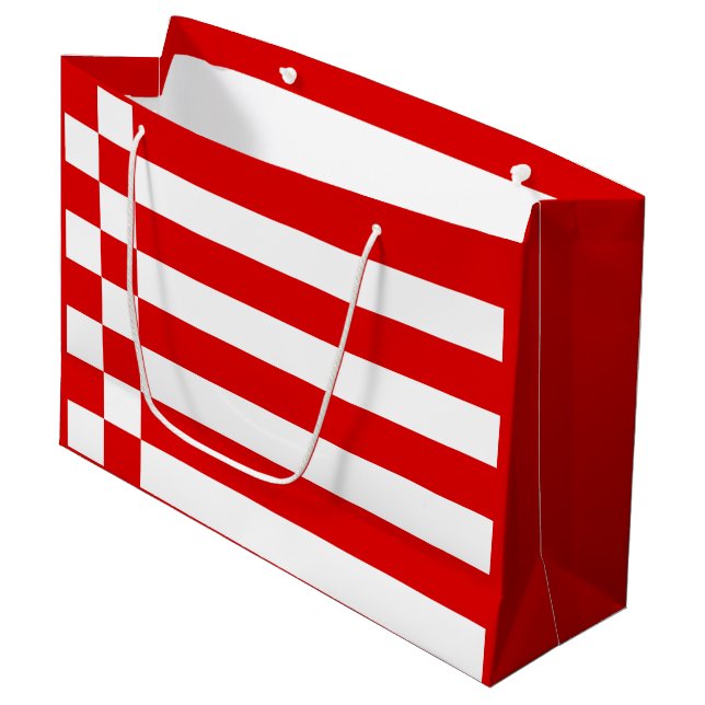 Flag of Bremen Large Gift Bag (Front Angled)