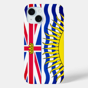 Flag of British Columbia,CANADA iPhone 15 Case