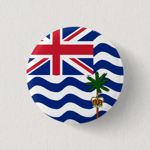 Flag of British Indian Ocean Territory 3 Cm Round Badge
