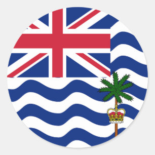 Flag of British Indian Ocean Territory Classic Round Sticker