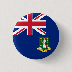 Flag of British Virgin Islands 3 Cm Round Badge