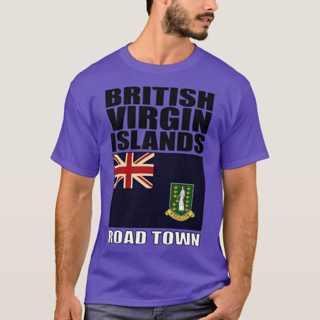 Flag of British Virgin Islands T-Shirt (Front)