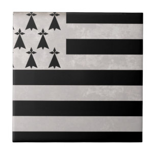 Flag of Brittany Ceramic Tile