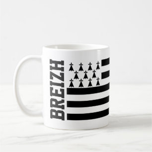 Flag of Brittany, France Coffee Mug