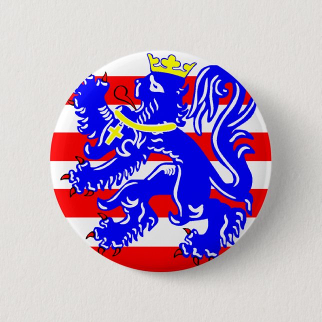 Flag of Bruges 6 Cm Round Badge (Front)