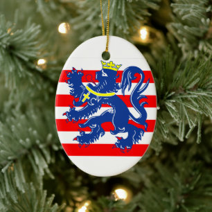 Flag of Bruges/ Brugge, Belgium Ceramic Ornament