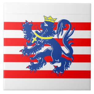 Flag of Bruges/ Brugge, Belgium Ceramic Tile