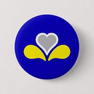 Flag of Brussels, Belgium Button