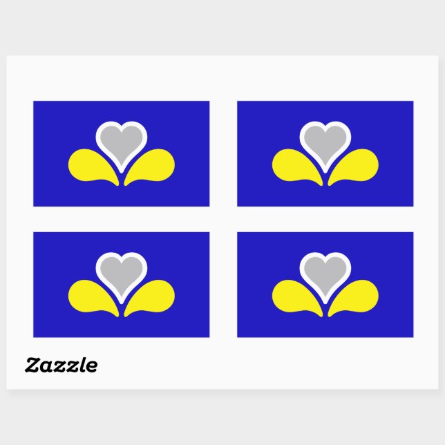 Flag of Brussels, Belgium  Rectangular Sticker (Sheet)
