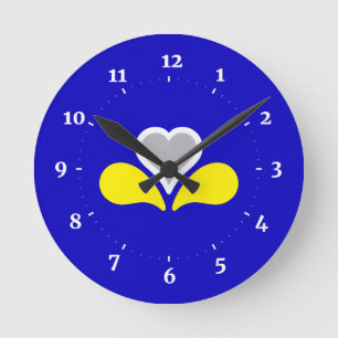 Flag of Brussels, Belgium Square Wall Clock