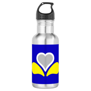 Flag of Brussels, Belgium Stainless Steel Water Bo 532 Ml Water Bottle