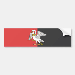 Flag of Buckinghamshire (UK county) Bumper Sticker