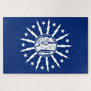 Flag of Buffalo (City in New York State) Jigsaw Puzzle