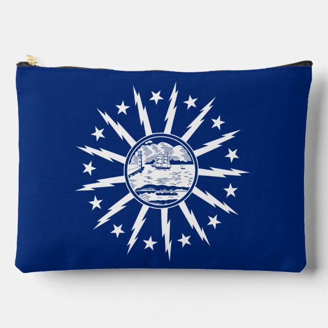 Flag of Buffalo, New York Cufflinks Accessory Pouch (Front)