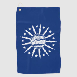 Flag of Buffalo, New York Golf Towel