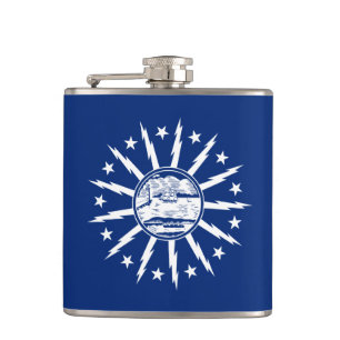 Flag of Buffalo, New York Hip Flask