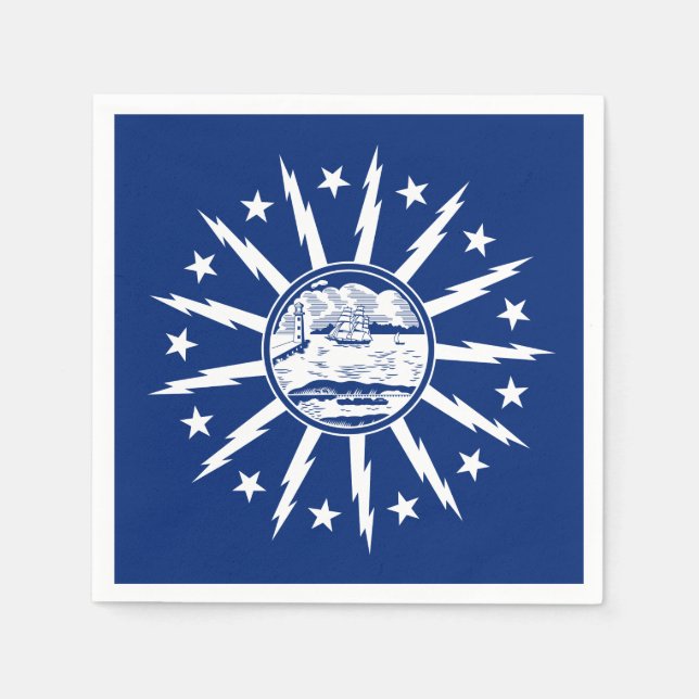 Flag of Buffalo, New York Napkins (Front)
