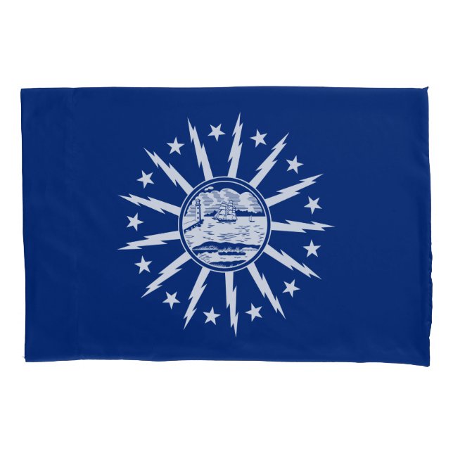 Flag of Buffalo, New York Pillow Case (Front)