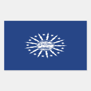 Flag of Buffalo, New York Rectangular Sticker