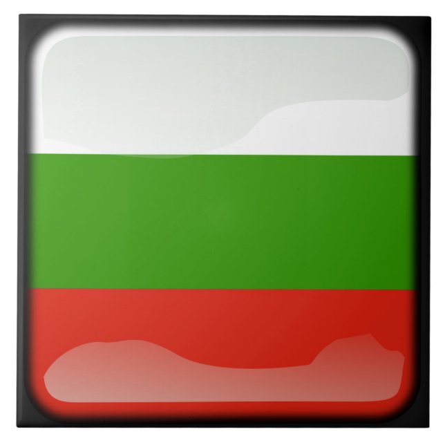 Flag of Bulgaria Ceramic Tile (Front)