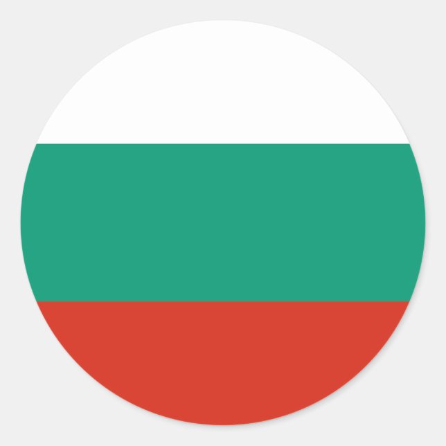 Flag of Bulgaria Classic Round Sticker (Front)