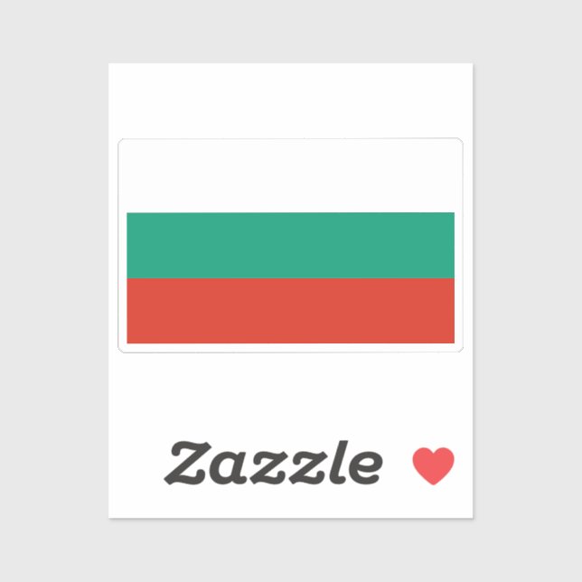Flag of Bulgaria custom-cut  (Sheet)