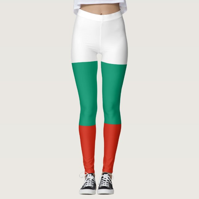 Flag of Bulgaria Leggings (Front)