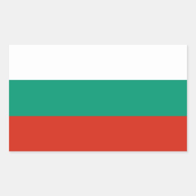 Flag of Bulgaria Rectangular Sticker (Front)