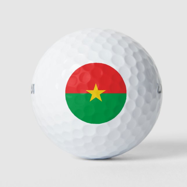 Flag of Burkina Faso Golf Balls (Front)