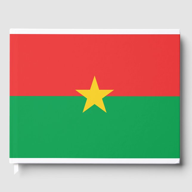 Flag of Burkina Faso Guest Book (Front)