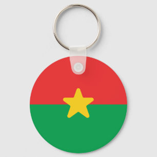 Flag of Burkina Faso Key Ring