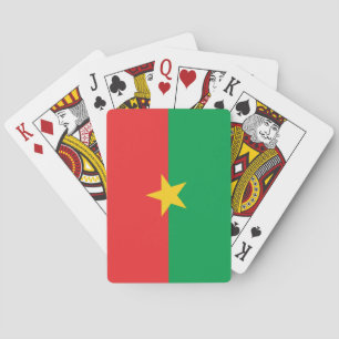 Flag of Burkina Faso Playing Cards