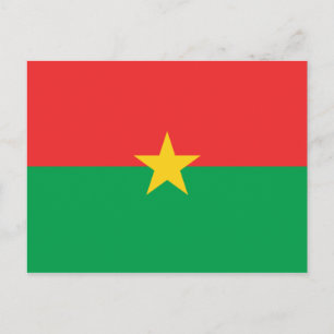 Flag of Burkina Faso Postcard