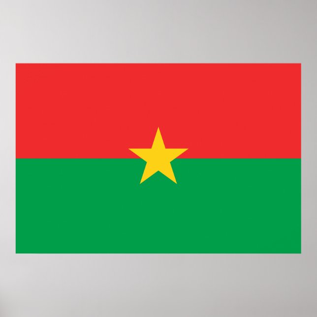 Flag of Burkina Faso Poster (Front)